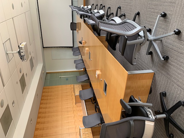 Interior photo of the meeting room space of the Pacific Ocean room