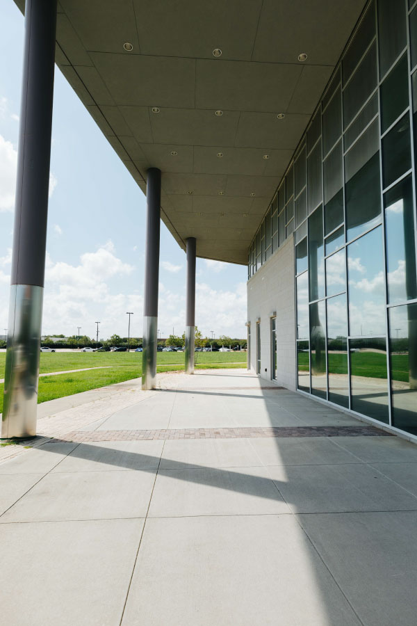 West Houston Institute Building Patio